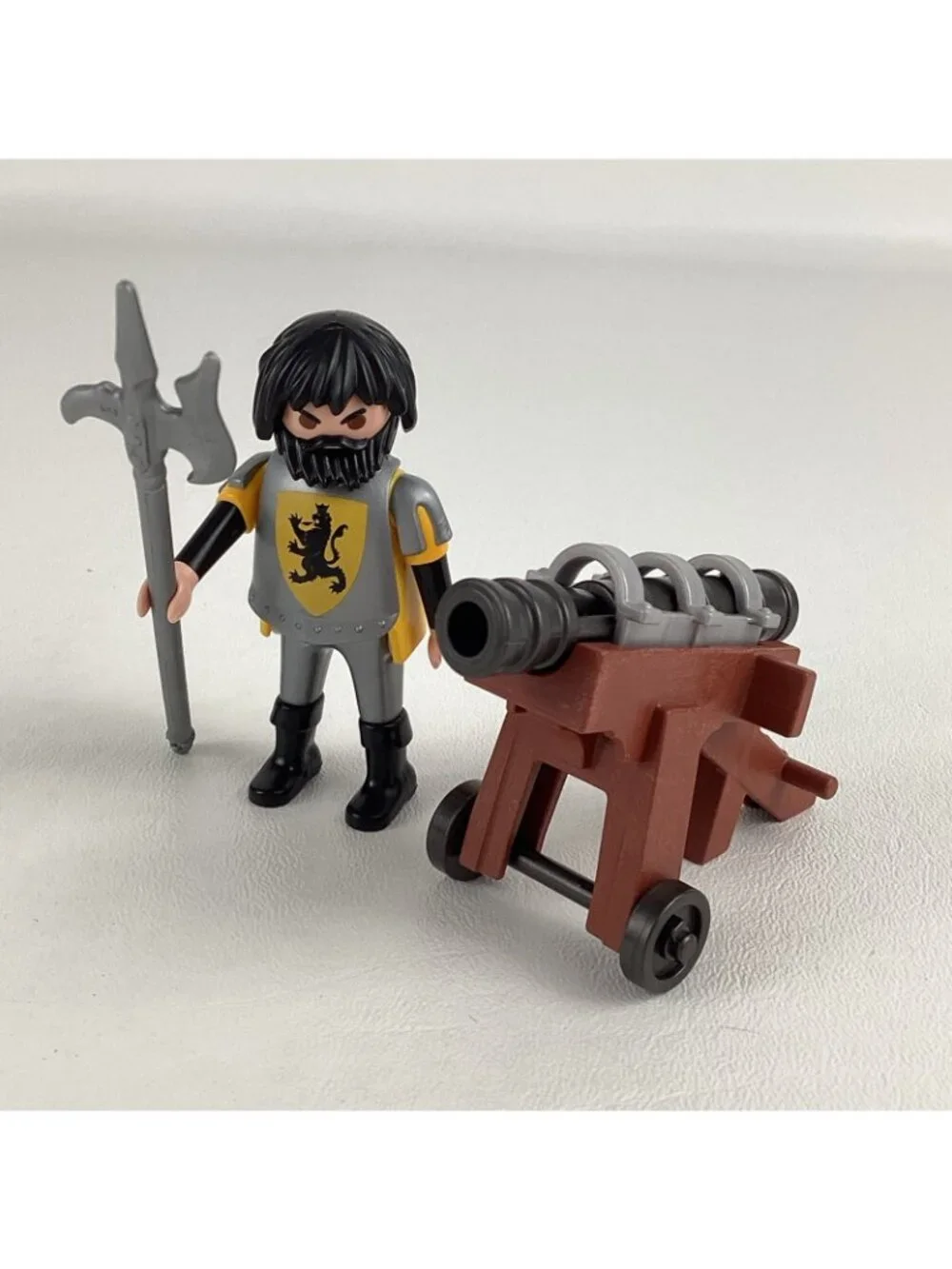 Playmobil Knights 4870 Lion Knight Cannon Guard Figure Building Toy Geobra 20009